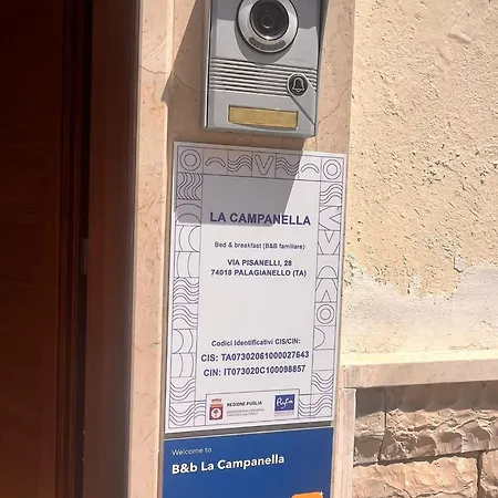 Bed & Breakfast La Campanella Palagianello
